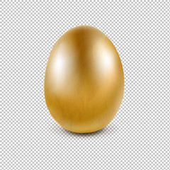 Golden Egg Isolated Transparent Background