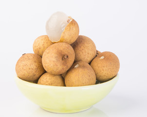 longan fruit on a background