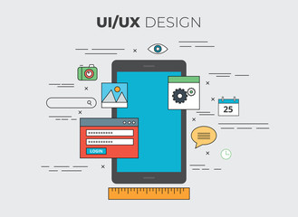 UI/UX design vector