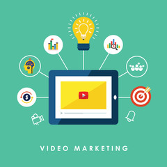 Video marketing concept