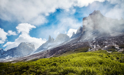 Wilderness of the Torres del Paine National Park, Chile.