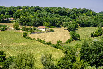 Fototapeta na wymiar Country landscape from Massa Martana, Umbria