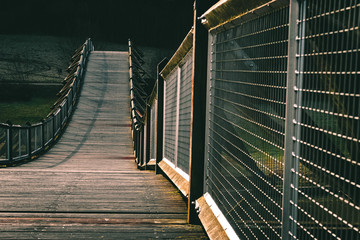 Zweitlängste Holzbrücke Europas 