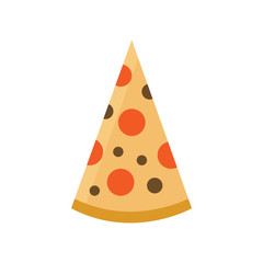 pizza slice vector icon