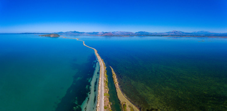 National Park of Amvrakikos Wetlands and Limnothalassa Laguna Greece