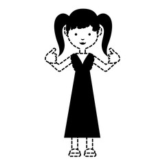 cartoon girl icon image