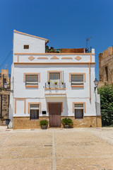 White house at the central square of Bunol