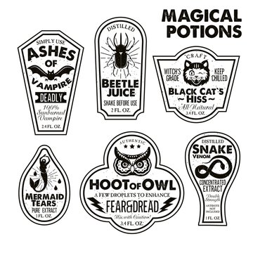 Halloween Potion Bottle Labels Images – Browse 70 Stock ...