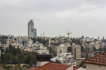 Obraz premium the new downtown of Amman abdali area - Jordan Amman city - View of modern buildings in Amman