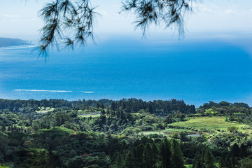 Fototapeta na wymiar plateau de taravao a Tahiti