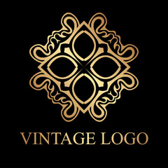 Vintage golden logo