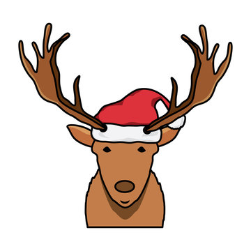 Cartoon deer icon