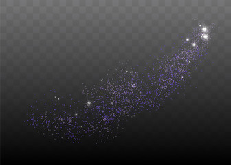 Vector light effect stars. Shining glitter