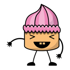 kawaii birthday cake icon