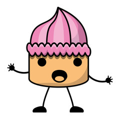 kawaii birthday cake icon