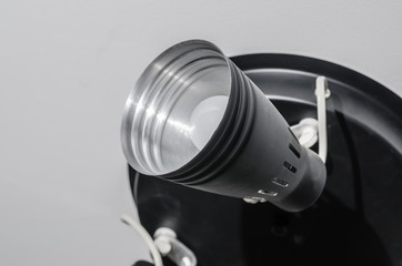 Black electric ceiling, closeup