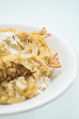 エビ綴じ丼
