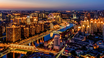 Fototapeta premium 天津夜景