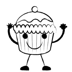 kawaii muffin icon