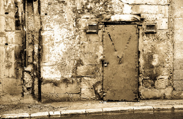 old rundown door