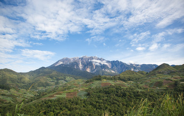amazing view of Mount Kinabalu