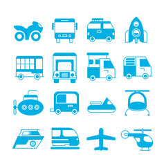 vehicle and transportation icons