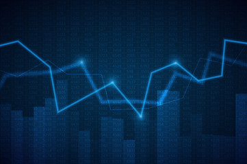 Abstract infographics visualization. Big data code representation. Futuristic network or business analytics. Graphic concept for your design