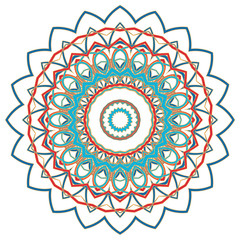 Arabic Colorful Mandala. Ethnic tribal ornaments