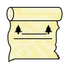 Old paper scroll icon