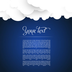 eps10 vector cloud illustration web template