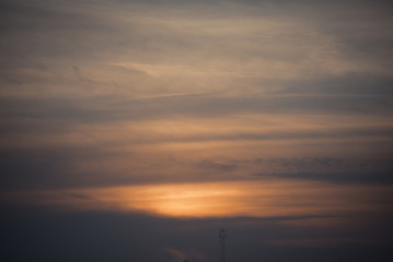 Abstract cloud sky celestial landscape background. Vintage photo toning