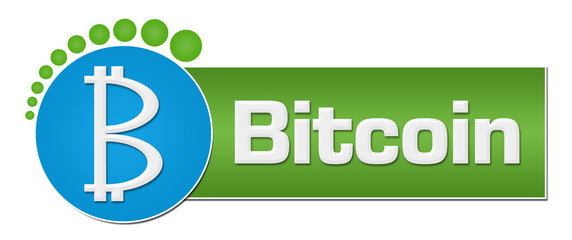 Bitcoin Green Blue Circular Dots 