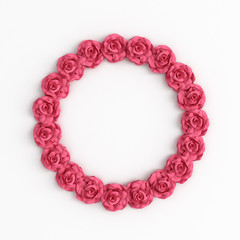 Decoration element, wall concept stucco, interior architecture pattern. 3d illustration, 3d rendering.