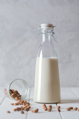 Fresh organic horchata drink prepared in Valensia, Spain