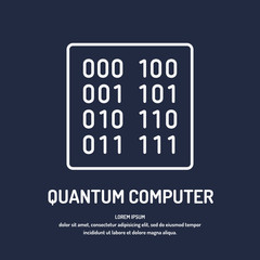 Calculation quantum computer. Analysis and data transfer.