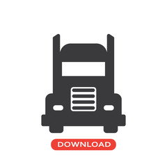 Frontal truck icon