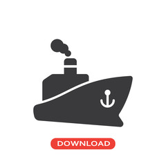 Ocean transportation icon