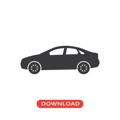 Sedan car model icon