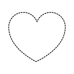 heart love health care medical symbol vector illustration sticker style image