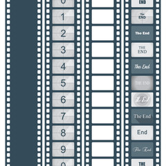 Obraz premium Timer countdown cinema isolated from the background