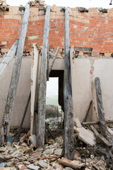 Pueblo abandonado en ruinas