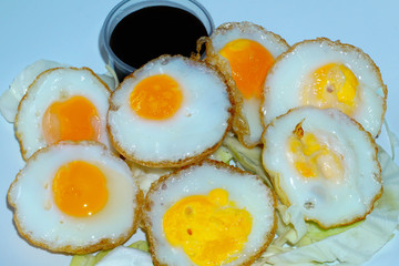 Omelet from quail eggs