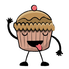 kawaii muffin icon