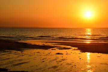 Pôr-do-sol no Rio Tapajós