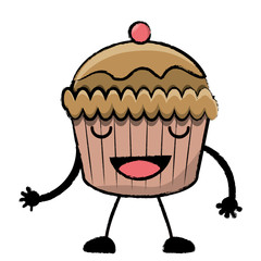 kawaii muffin icon