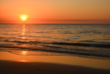 Pôr-do-sol no Rio Tapajós