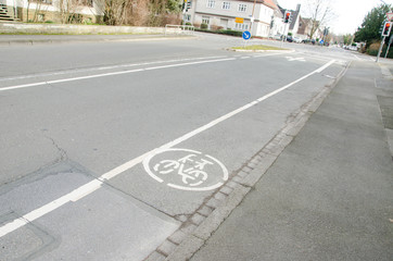 Fototapeta premium Road surface marking