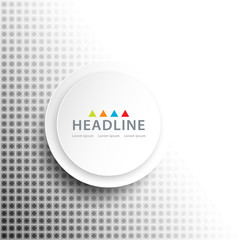 Brochure header layout template