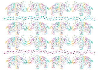 Elephants  pattern