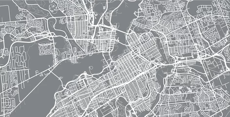 Tuinposter Stedelijke vector stadsplattegrond van Ottawa, Canada © ink drop